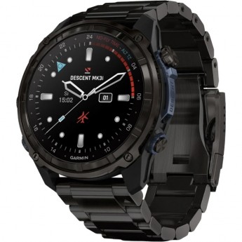 Часы-навигатор GARMIN DESCENT MK3I 51 мм CARBON GREY DLC TITANIUM WITH DLC TITANIUM BAND