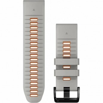 Ремешок GARMIN EPIXPRO (G2) 26MM QUICKFIT GRY/EMBRORNG SILCN BND