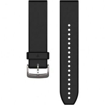 Ремешок GARMIN QUICKFIT 22MM BAND BLACK/SILVER SILICONE