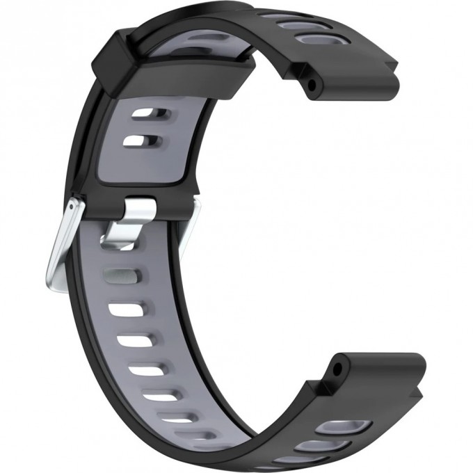 Ремешок сменный для GARMIN FORERUNNER 230/235/630, черный/серый 010-11251-86