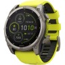 Смарт-часы GARMIN FENIX 8 – 51 мм, Solar Sapphire, титан с ярко-желтым/графитовым силиконовым ремешком 010-02907-21